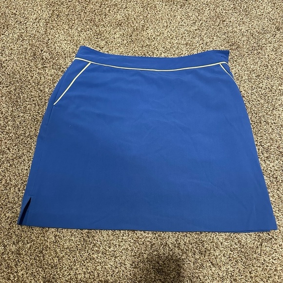 EP Pro Blue Mini A-Line Skirt with Slit for Athletic Occasions - Picture 1 of 5